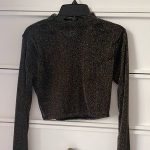 Black and Gold Top